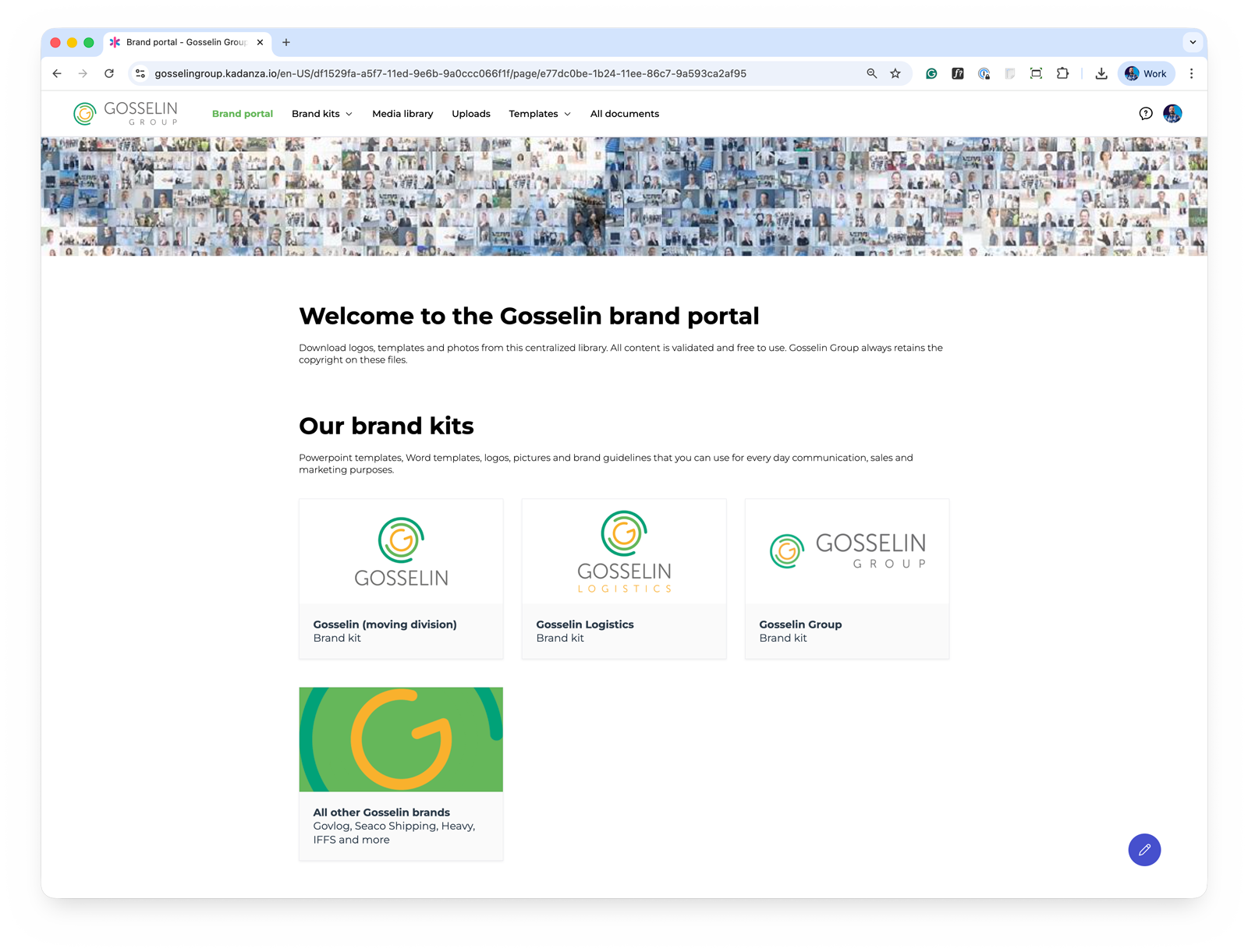 Gosselin Group Portal Screenshot