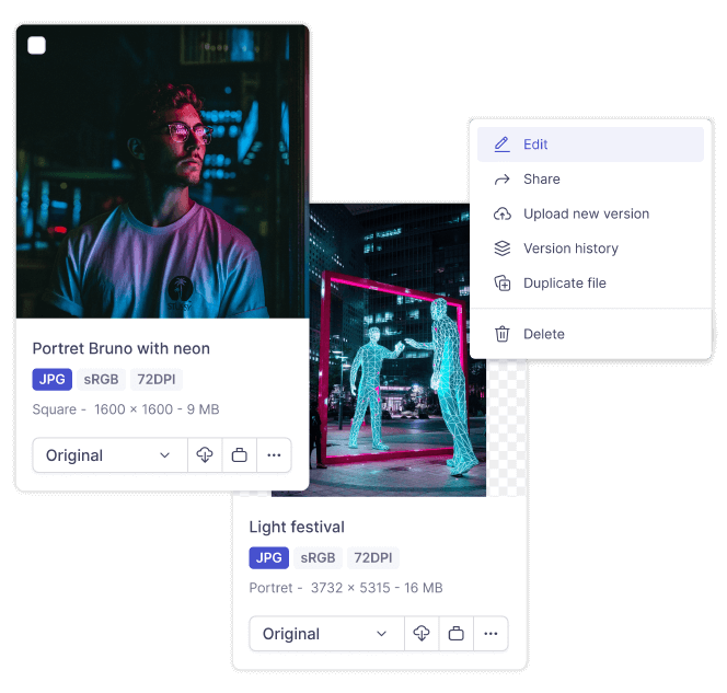 Digital Asset Management Interface